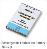 Rechargeable Lithium Ion Battery NP-20